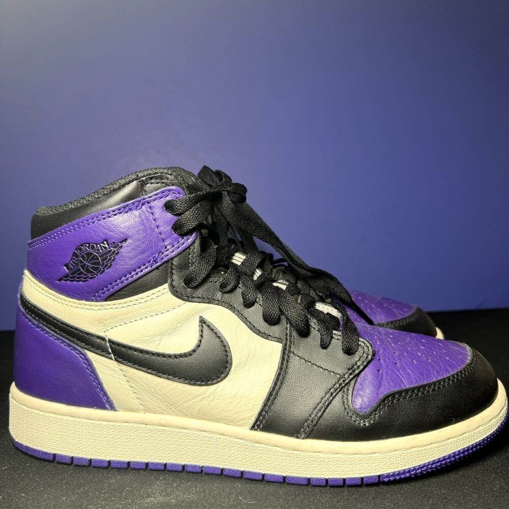 Nike Air Jordan 1 Retro High OG GS Court Purple Men's Shoes - Size 6.5